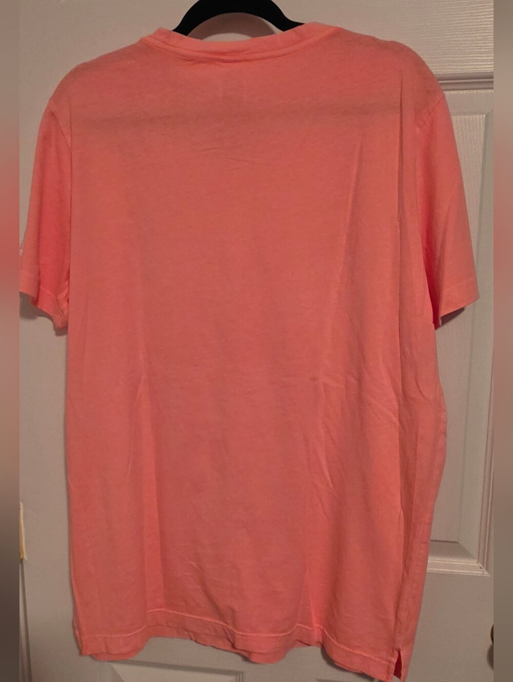PINK Victoria's Secret Peach Graphic Short-Sleeve Tshirt, Need More Coffee Sz L - Picture 6 of 6